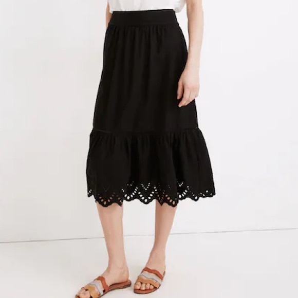 Madewell Dresses & Skirts - Madewell Black Midi Skirt